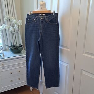 Levi's Womens Classic '94 Baggy 100% Medium Wash Cotton High Rise Ankle Jeans 29